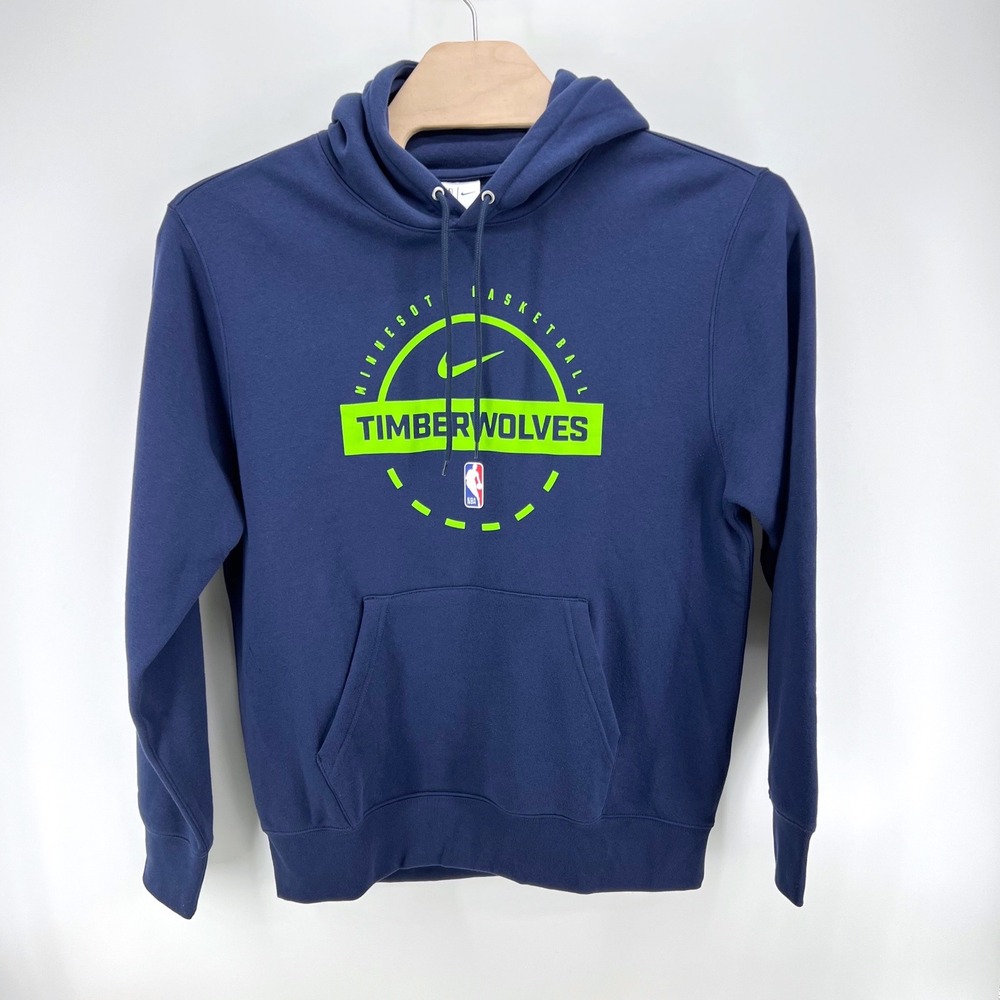 Nike Minnesota Timberwolves Hoodie Large Cotton Blue NBA Basketball Sweatshirt